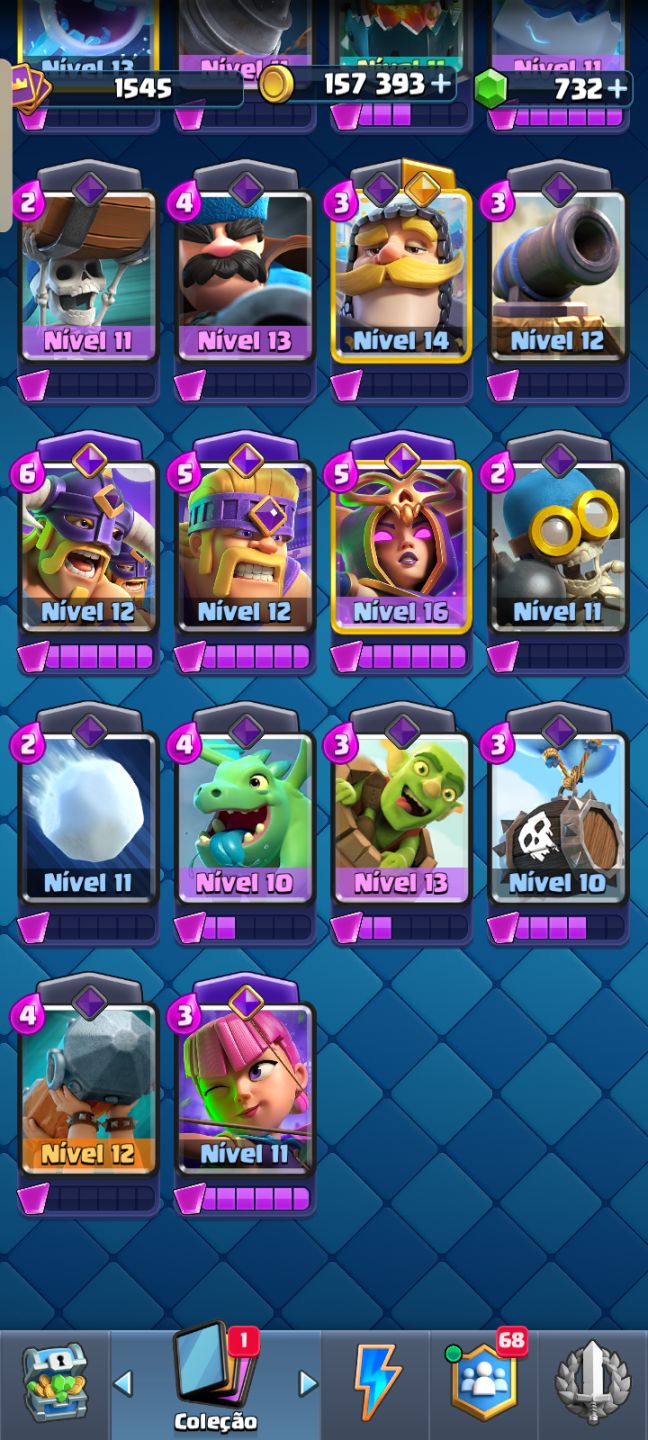 Conta Clash Royale com 9 anos e 11k de troféus