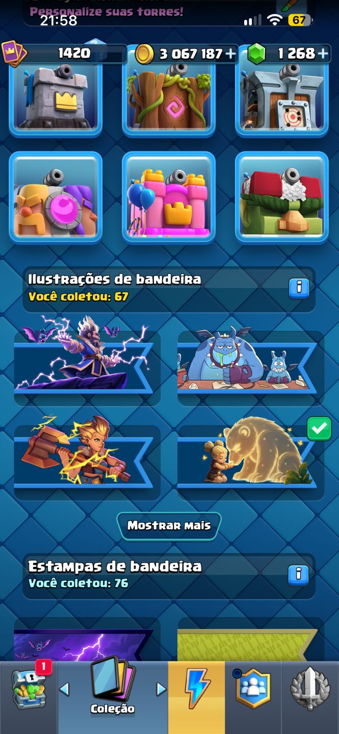 Conta de clash 13.800K