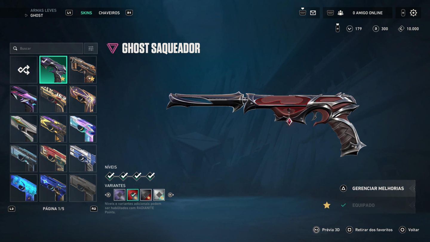 Conta Valorant Nível 403 | Ascendente | Champions 24/25 + Facas Raras | R$700