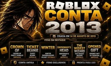Conta Roblox 2013 | Itens Clássicos Offsale + Tix + Fruity Pebbles
