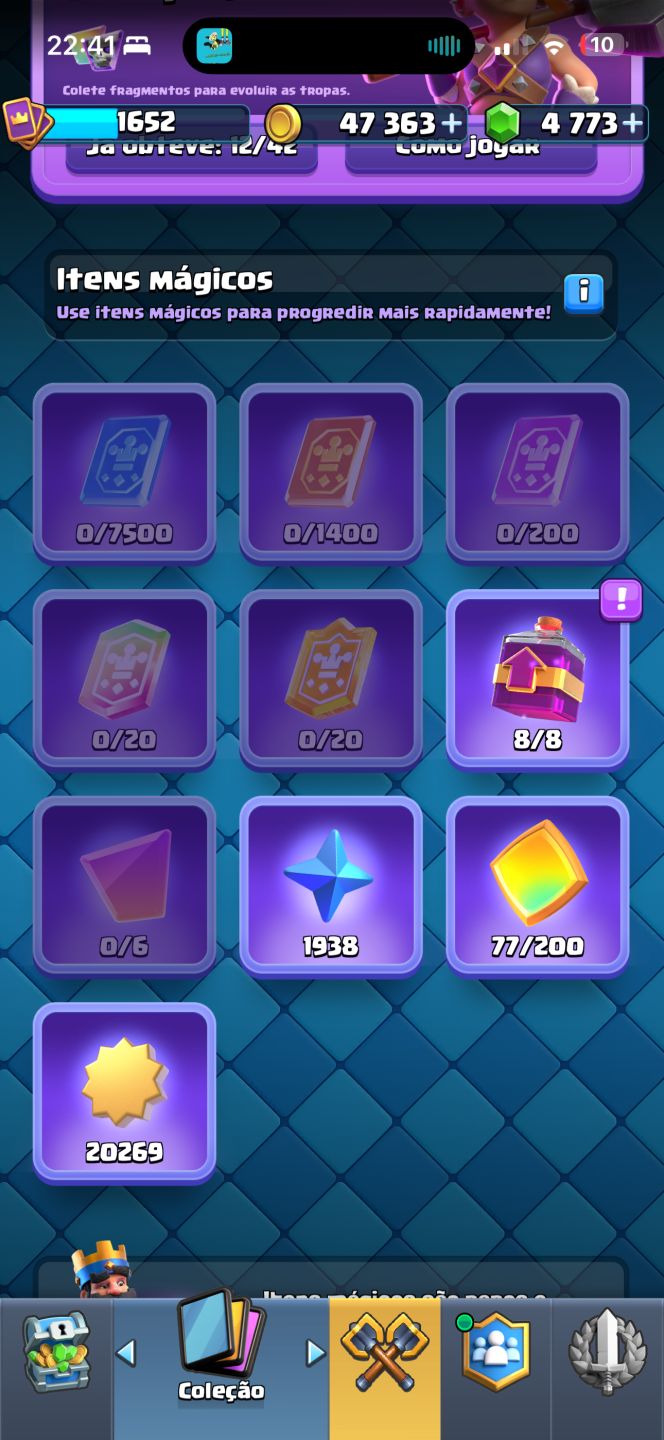 CONTA CLASH ROYALE 13.000 TROFÉUS