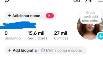 CONTA TIK TOK 15,6K ENGAJADA COM MUITOS SEGUIDORES ( QUALIDADE + GARANTIA)