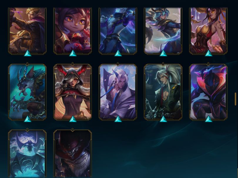 Conta de LoL Skin LeBlanc Lenda Ascendida Mitica e +17 Skins Lendárias