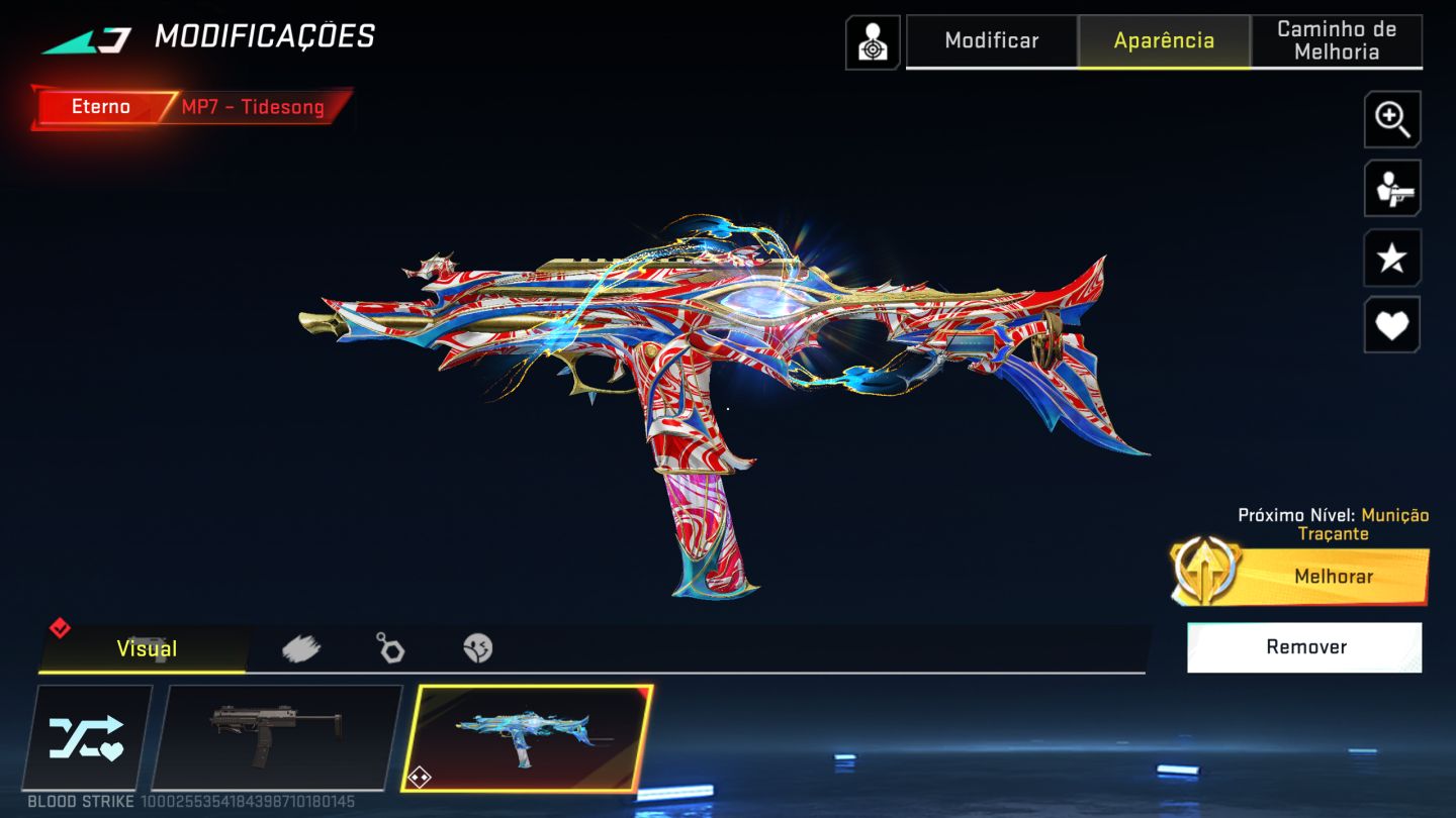 Conta de bloodstrike com faca e eterna