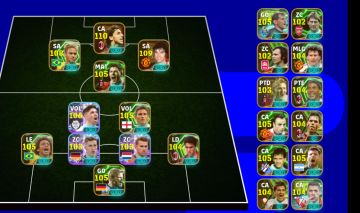 Conta de efootball 3264 com Neymar 108, best 108 e ibra 110