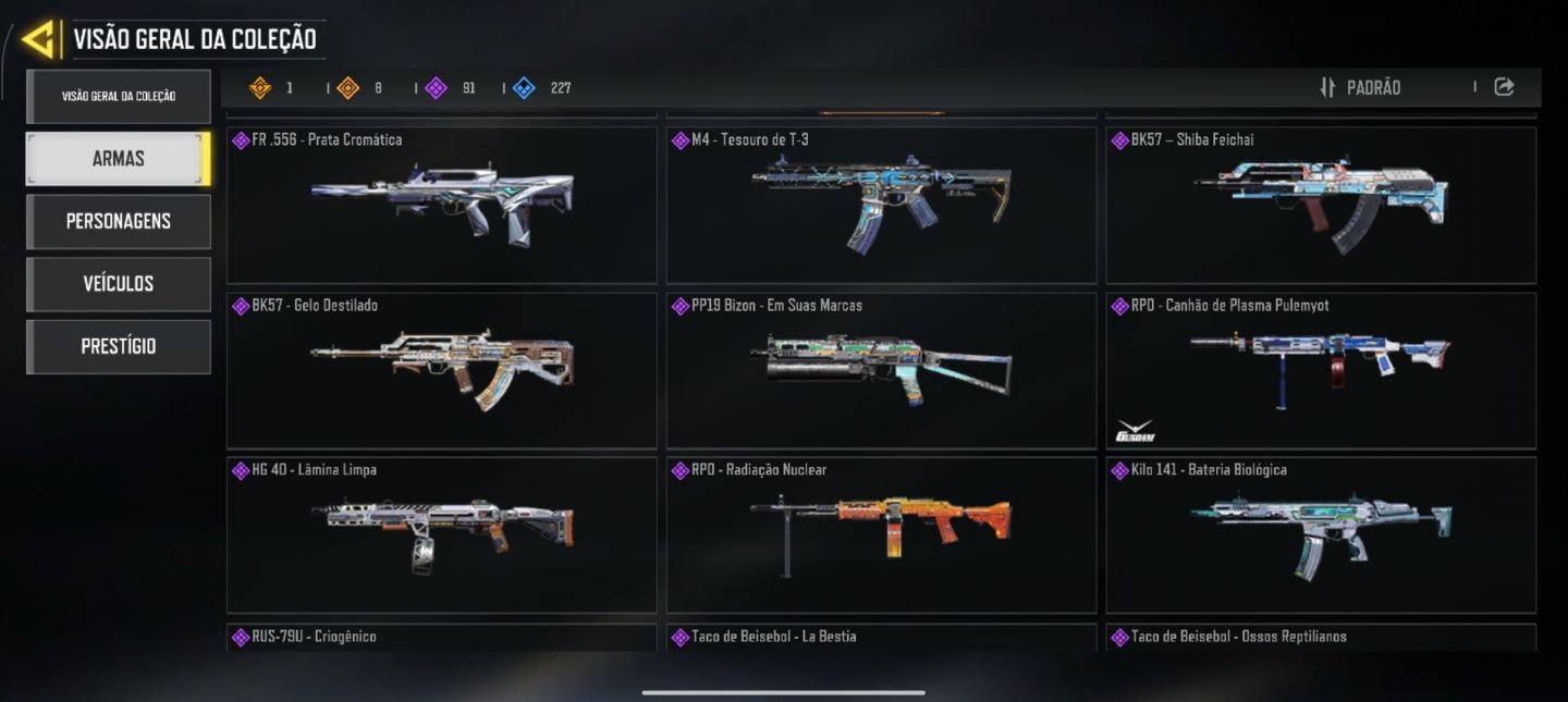 Conta de CALL OF DUTY (MOBILE) ANTIGAAAAAA!!!!!