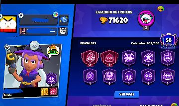 Conta brawl stars 71k + 267 skins