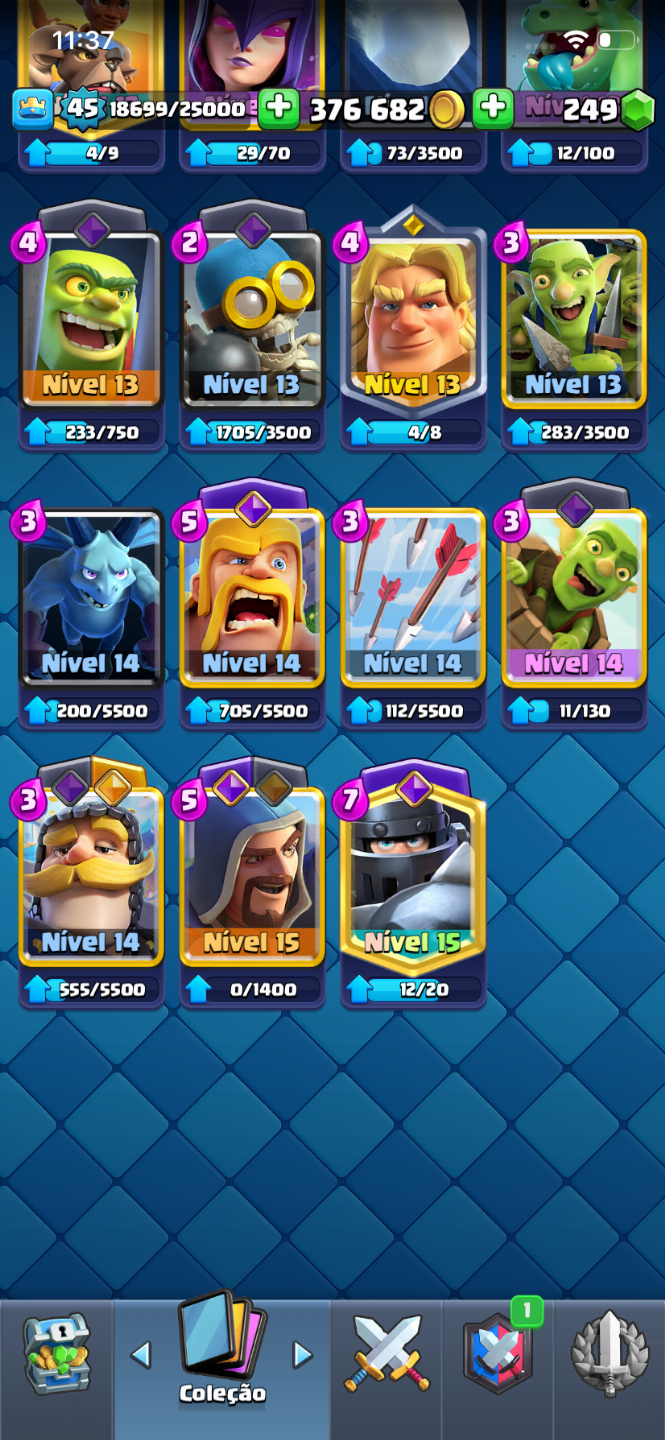 Conta de Clash com 10.000 troféus