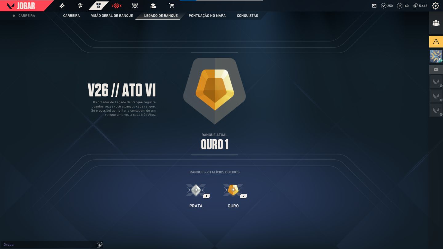 Conta Ouro I - Valorant e Tft com Skin de Vandal e Phantom(preço Negociavel)