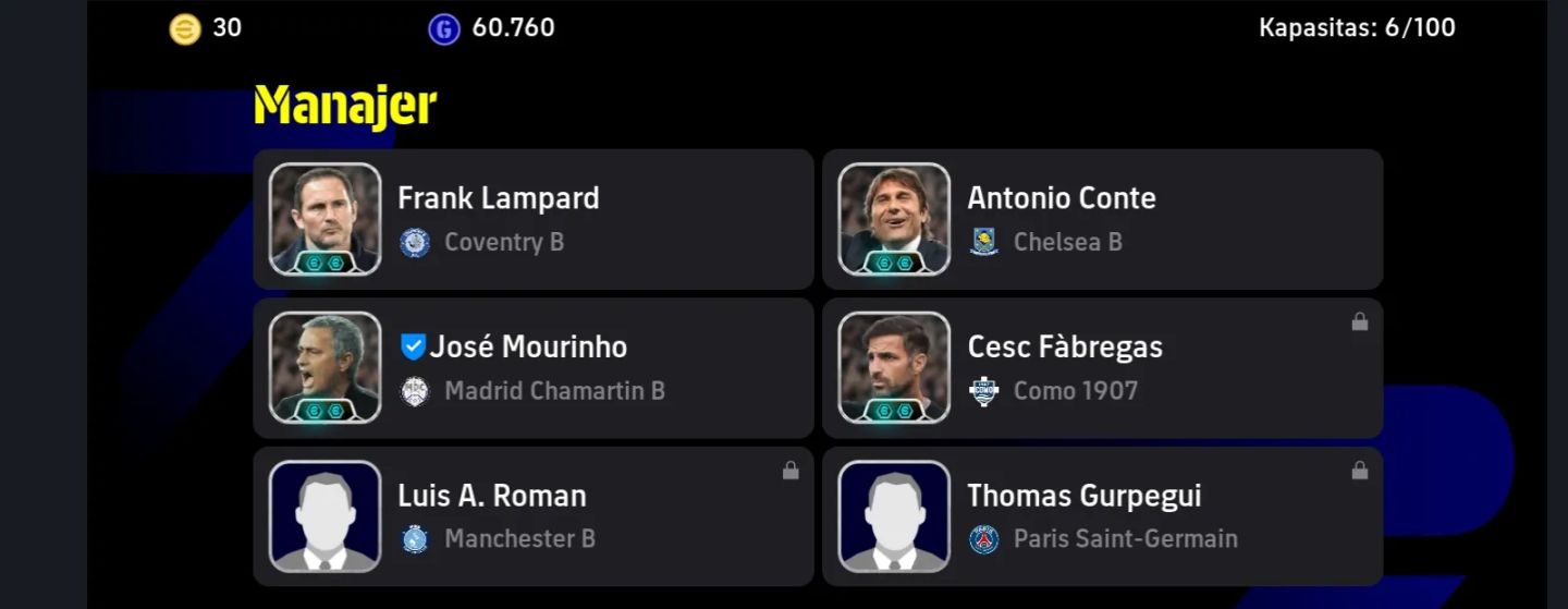 CONTA EFOOTBALL 3225 FC | ROMÁRIO 108 | MESSI 104 | ZICO 105 | JOSÉ MOURINHO