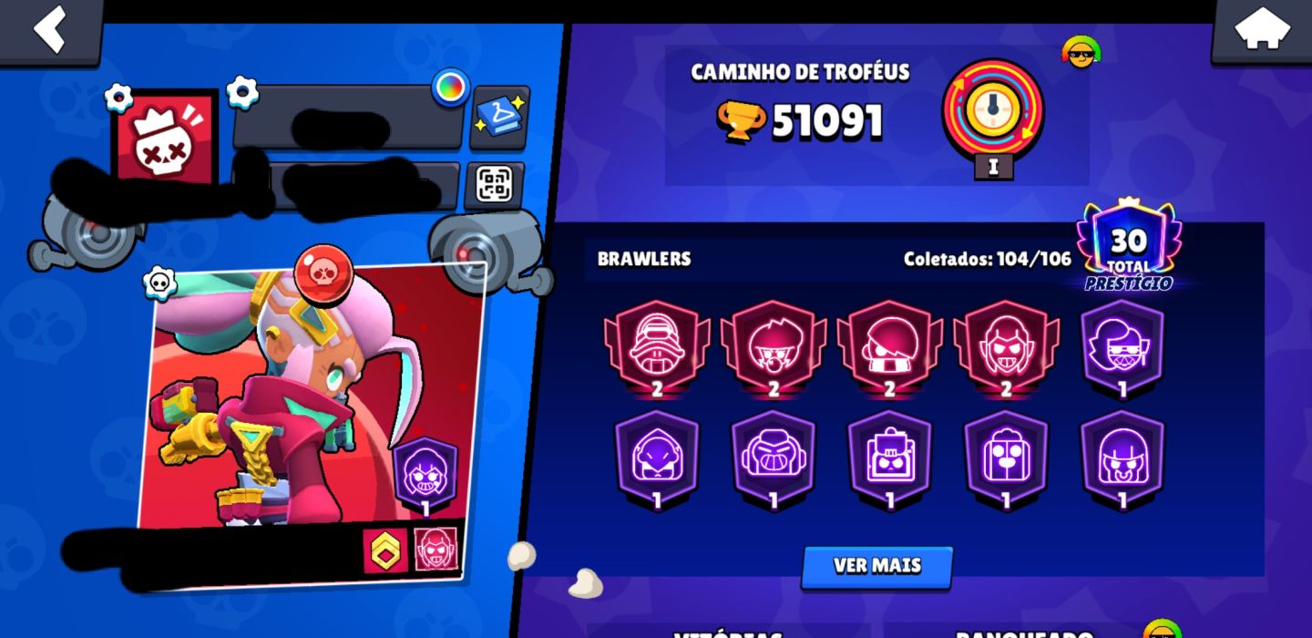 CONTA BRAWL STARS 50K DE TROFÉUS PRA SAIR LOGO