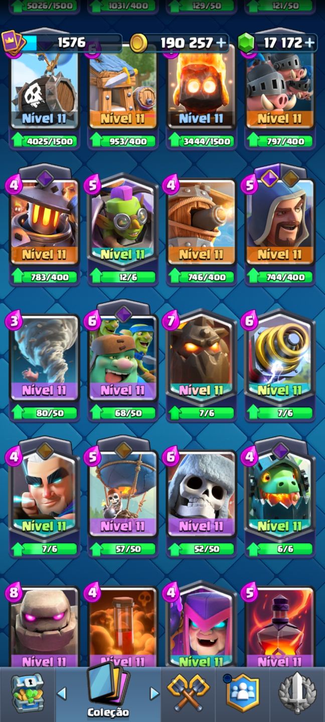 OFERTA!!! CONTA DE CLASH ROYALE BEM UPADA. CONTA BOA!!!