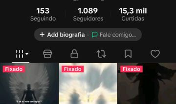 Conta tiktok com vários seguidores
