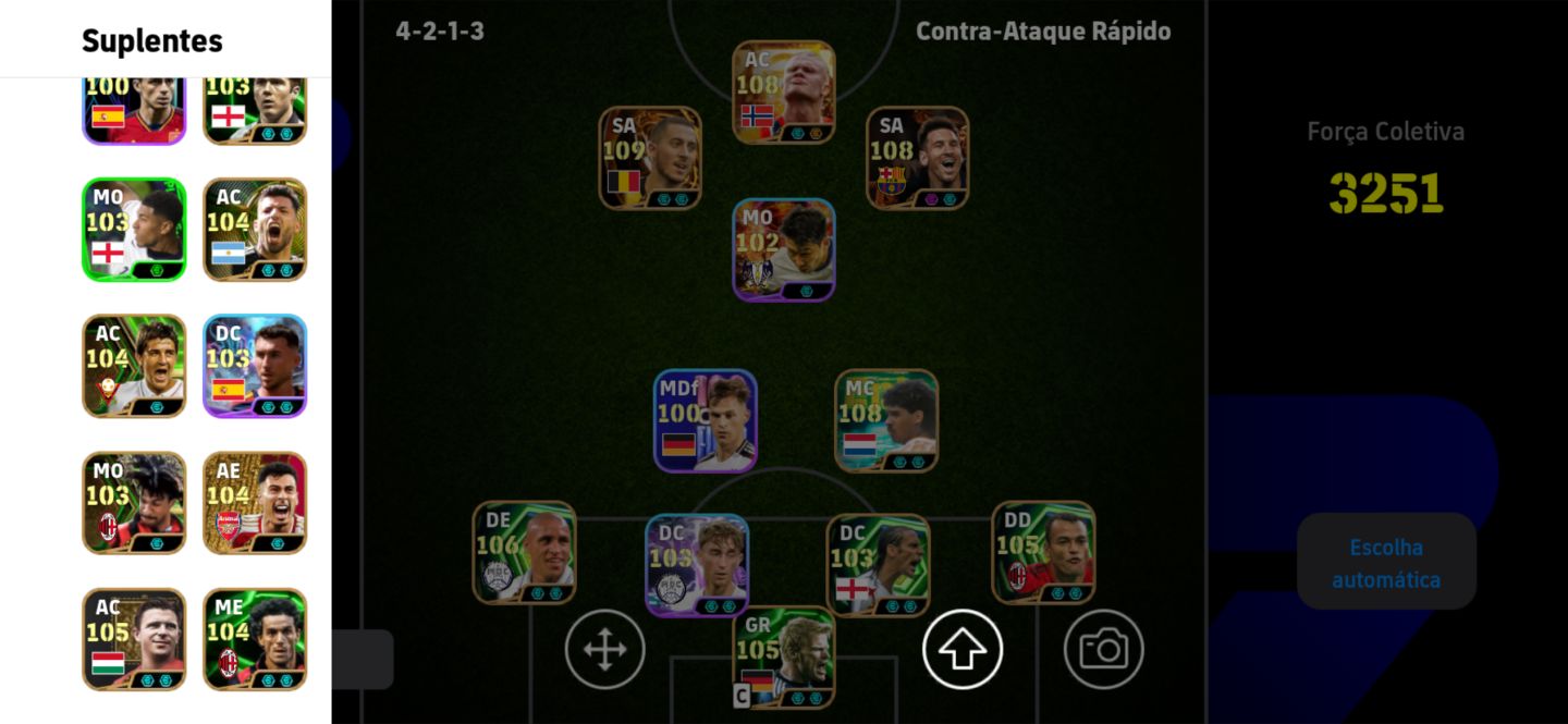 CONTA EFOOTBALL 3251 de força