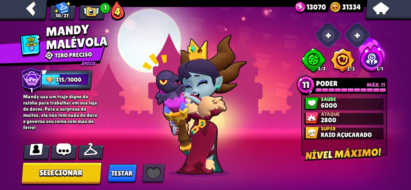 Conta de Brawl stars/38k troféus/ 12 lendários / games / 45 hipercargas