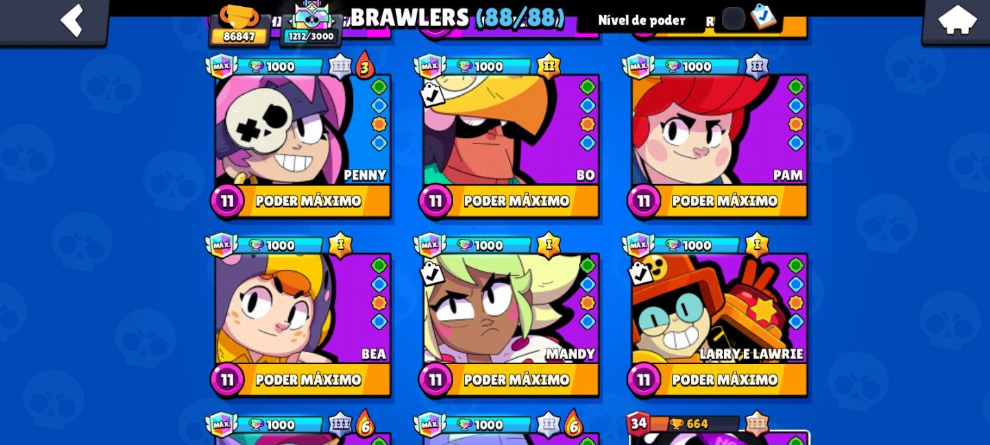CONTA DE BRAWL STARS COMPLETAMENTE FULL. (DESDE 2018).