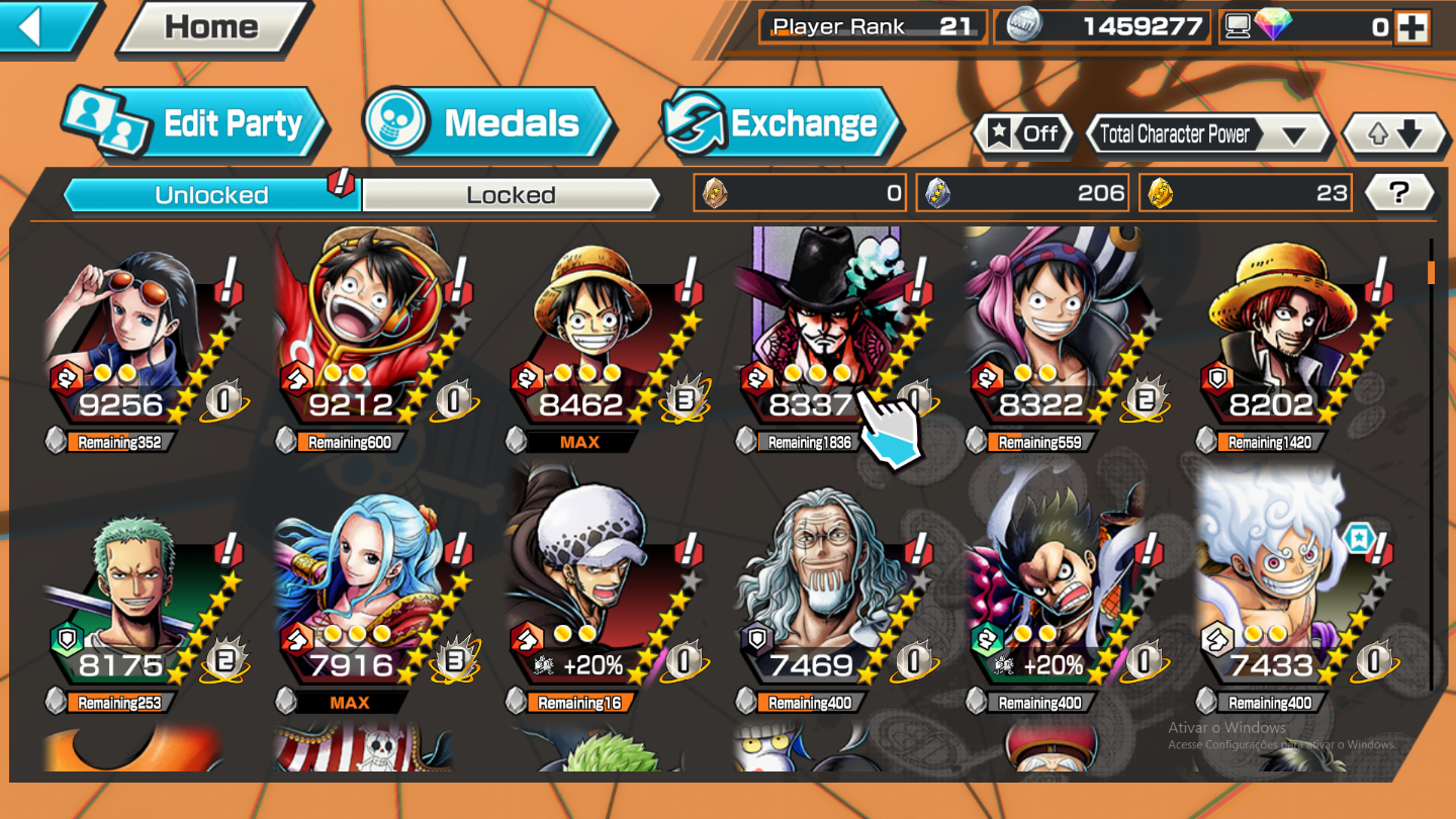 Conta top com 6 ex e um bom set de medalhas e HB 4