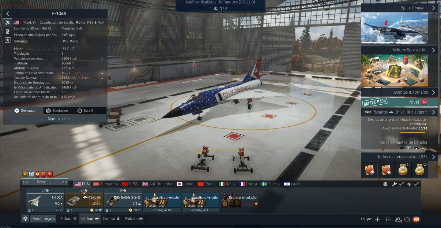 Vende-se conta war thunder nv 100 pronta para uso