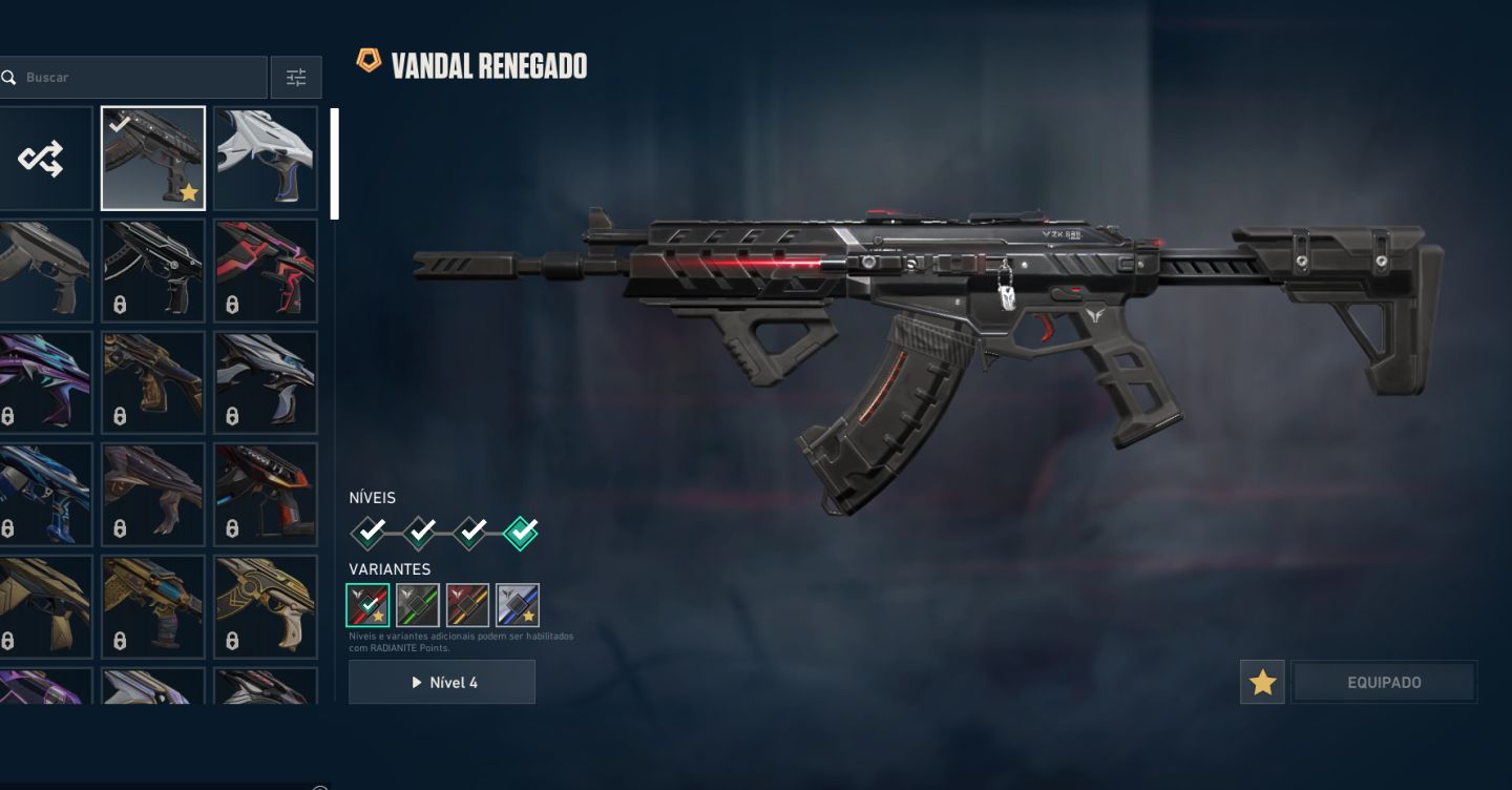 CONTA VALORANT COM VARIAS SKINS