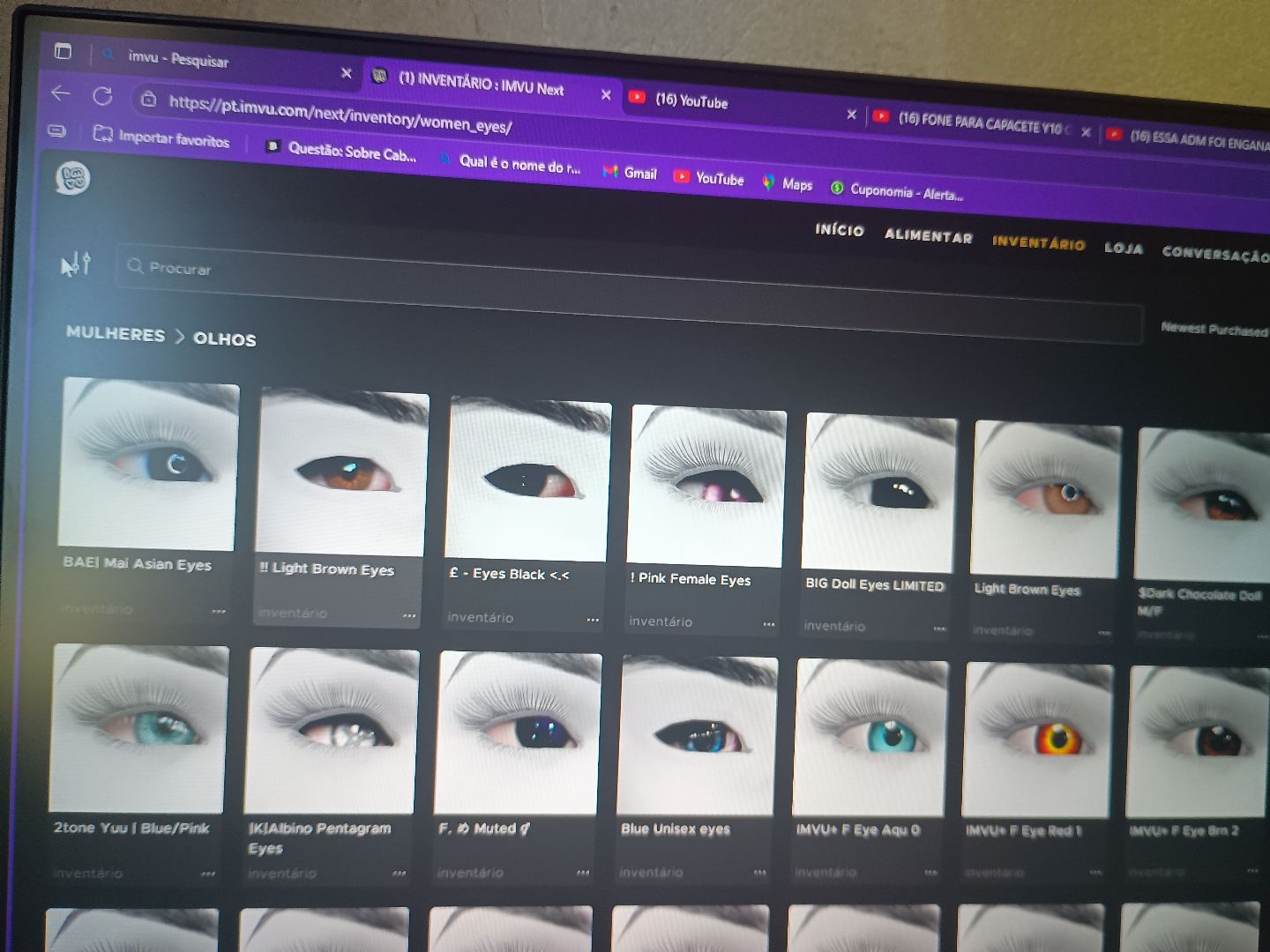 Conta imvu M/F conta +4 anos bom para s/0 emilysilva4252
