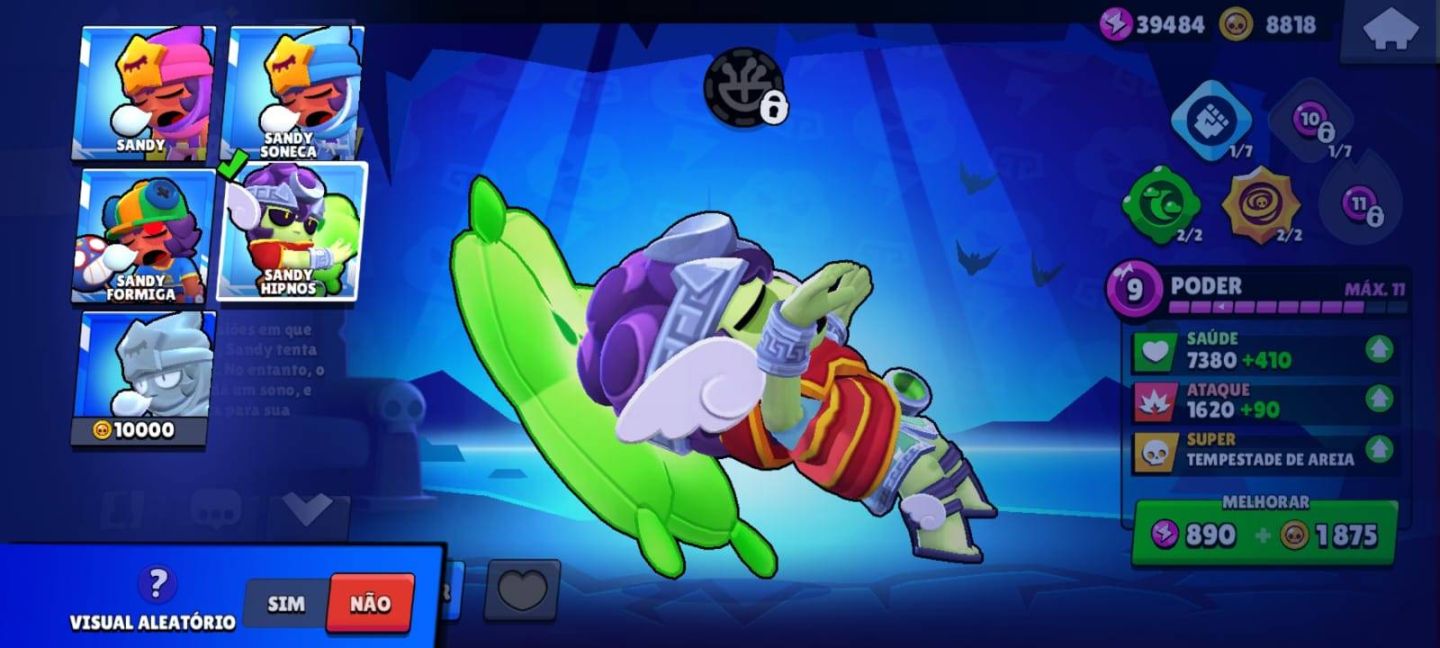 CONTA BRAWL STARS SHELLY ESTELAR 2018