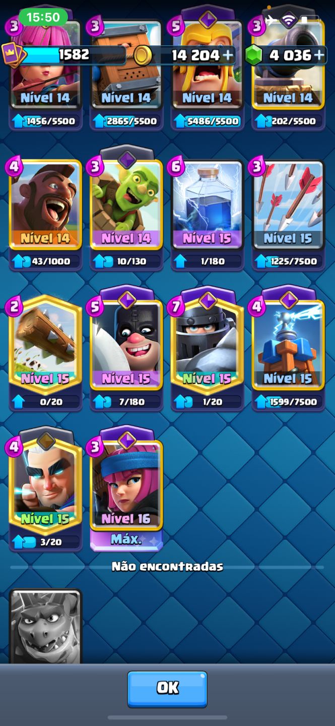 Conta clash Royale 11,250 k troféu