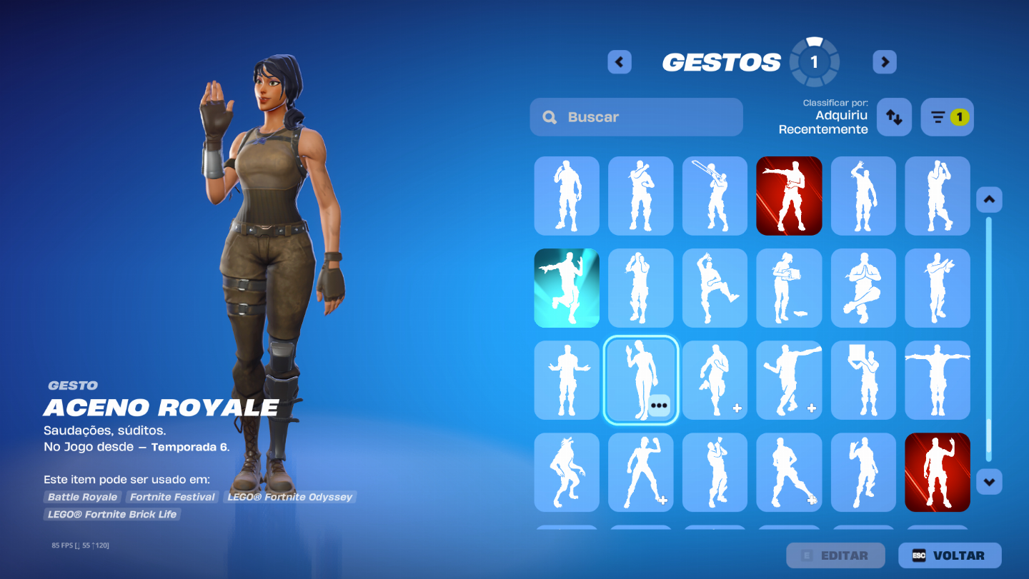 Conta de fortnite desde o cap 1 temp 6, com skins exclusivas da Playstation