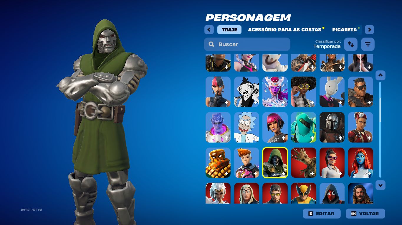 CONTA COM 118 SKINS, SKINS DO PASSE COMPLETO TEMPORADA 5, 6, 7, 8 etc...