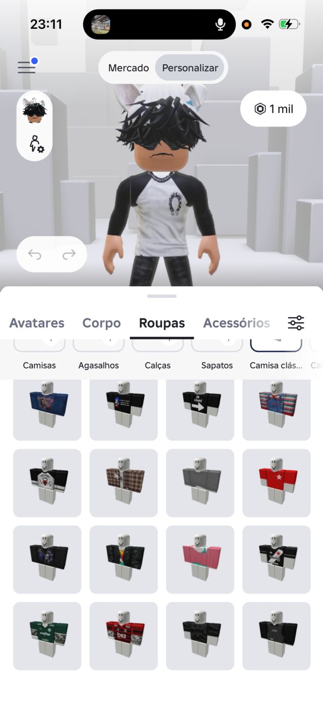 Conta Roblox com 1K De Robux