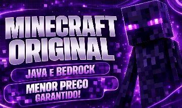[PROMOÇÃO!] CONTA MINECRAFT JAVA & BEDROCK PERMANENTE FULL ACESSO