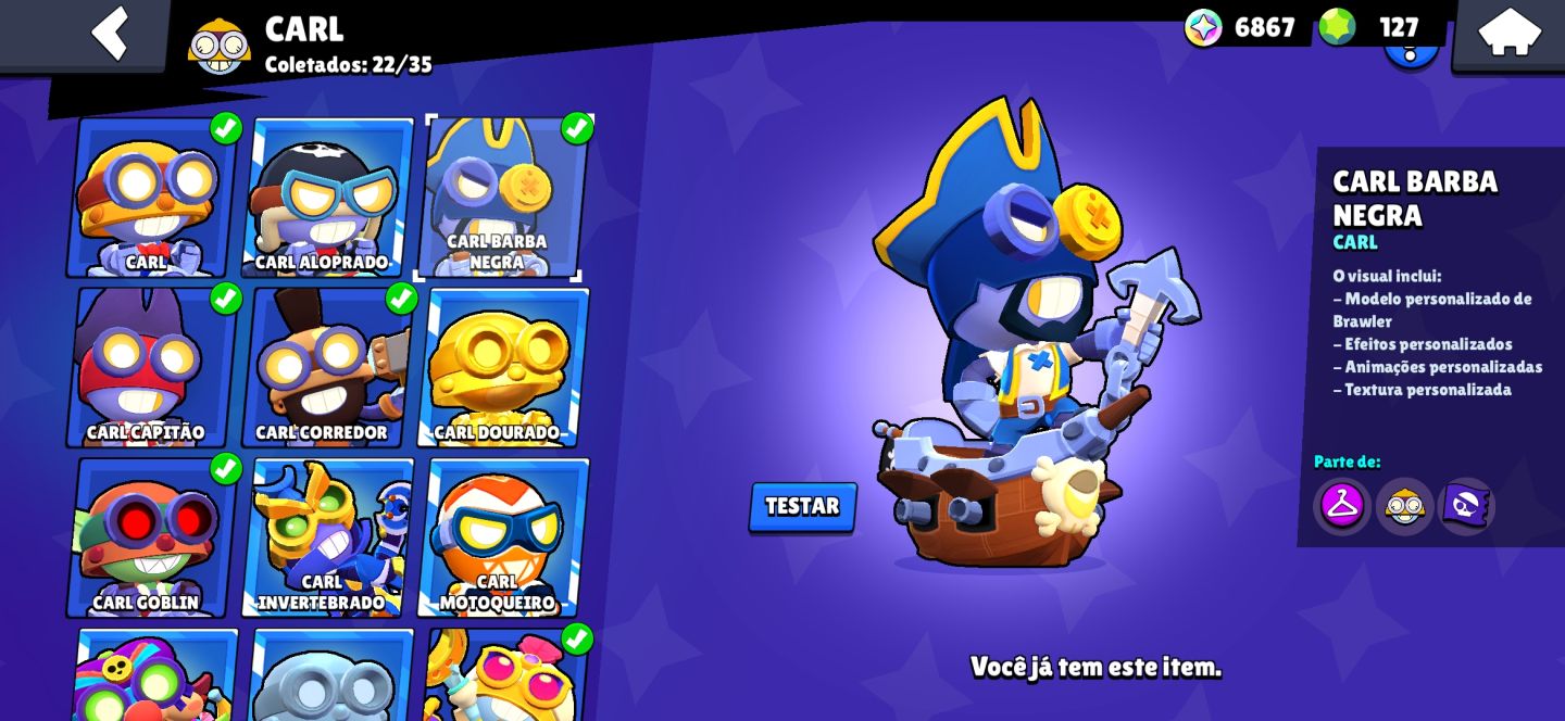 CONTA TOP COM 87K DE TROFÉUS E MUITAS SKINS...