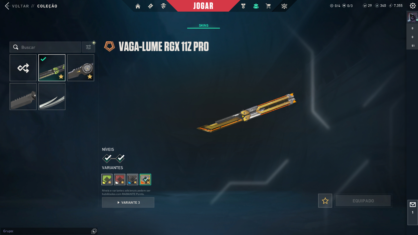 CONTA COM VANDAL SAQUEADORA, BUTTERFLY RGB 360$ EM SKIN