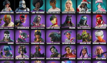 40 SKINS SABRINA CARPENTER, SKINS RARAS CONTA FORTNITE