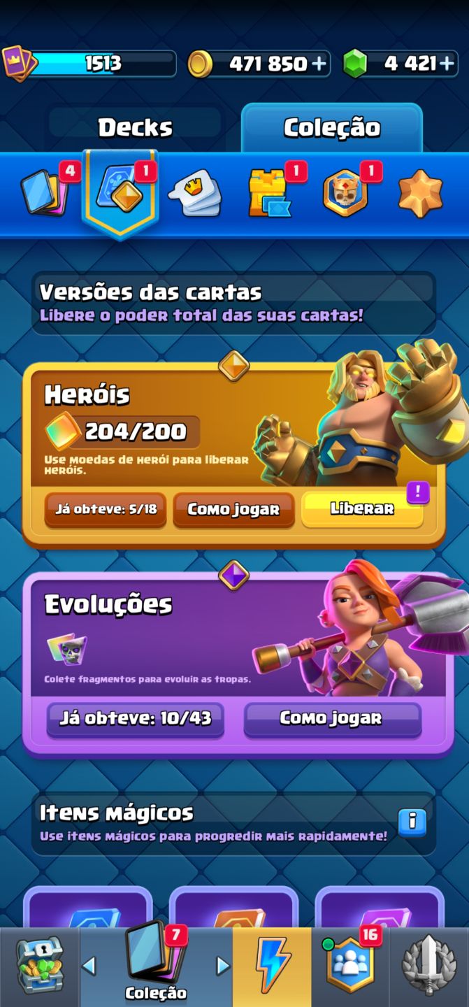 CONTA CLASH ROYALE NÍVEL 15 | 13.095 TROFÉUS | 4.400+ GEMAS | DECKS NÍVEL MÁ