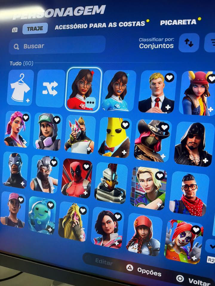 Conta OG - salve o mundo fundador com 60 skins