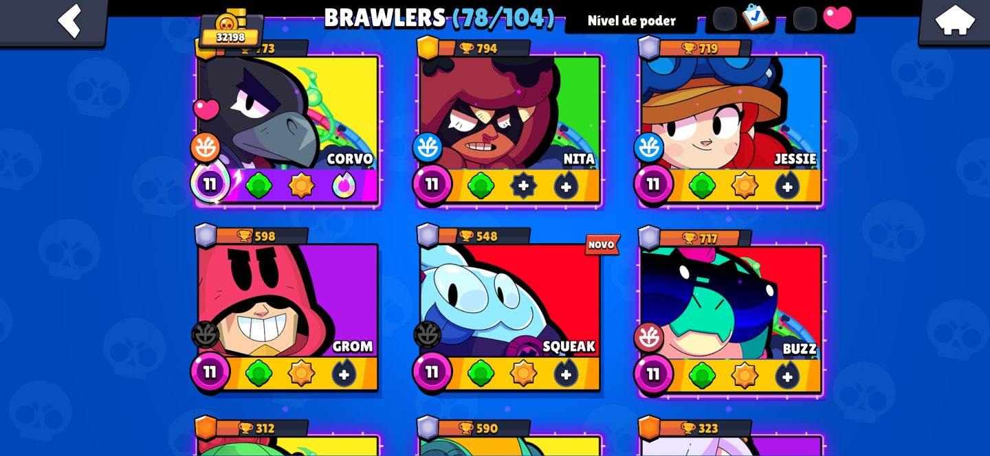 Conta RARA de Brawl Stars e Clash Royale | +32K Troféus | 279 Gemas | PROMOÇÃO!