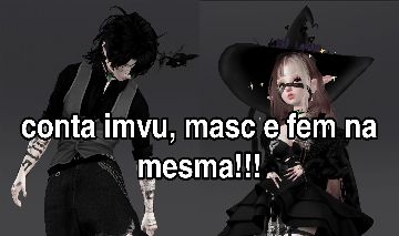 CONTA IMVU MASC E FEM NA MESMA!! 2020! CHEIA DE ITENS