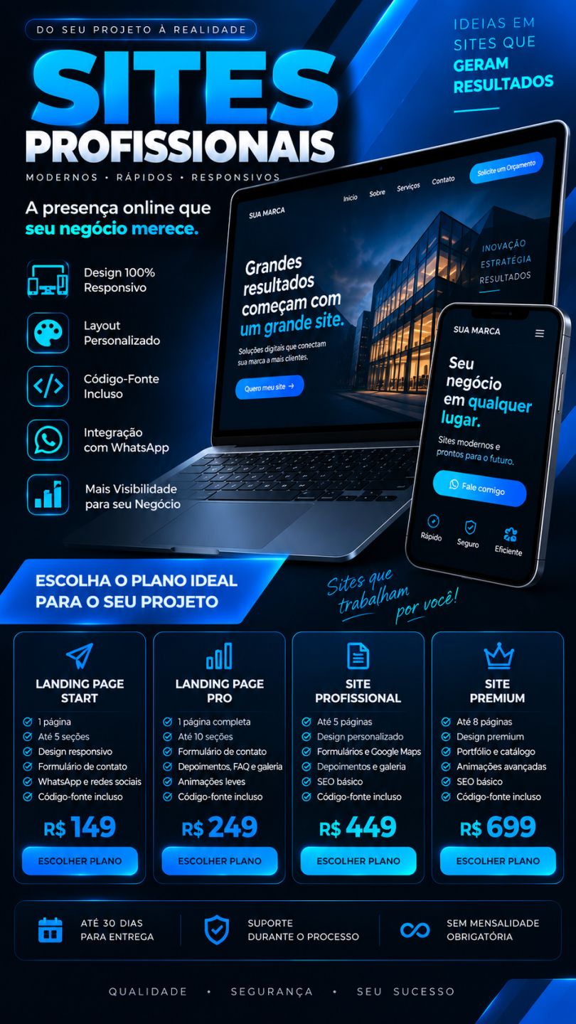 Criação de Site Profissional | Código-Fonte Incluso