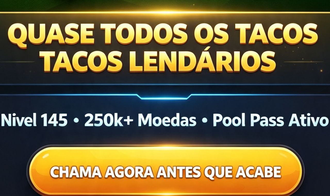 CONTA COM 16 TACOS LENDÁRIOS E POOL PASS E TACOS RAROS PARA VENDA