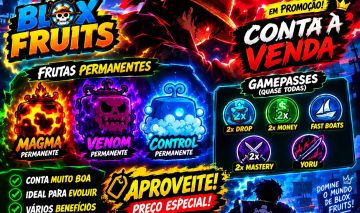 PROMOÇÃO! Conta Blox Fruits à Venda | Perms + Gamepasses