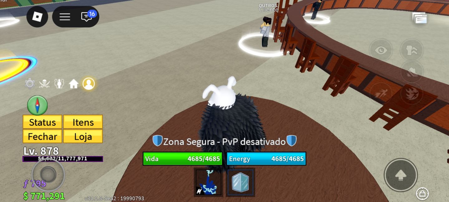 CONTA DE ROBLOX 23/24 !! COM NIVEL 850+ NO BLOX FRUITS + FRUTAS LENDÁRIAS