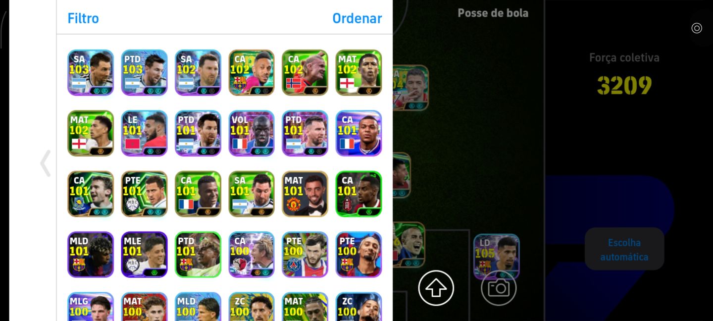 CONTA eFOOTBALL 3209 DE FORÇA! TIME ABSURDO COM LENDAS & JOGADORES TOP!