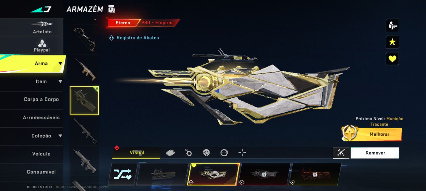 CONTA DE BLOOD STRIKE COM P90 EMPIRIA + AK-47 TERROR NOTURNO + CURATIVO!