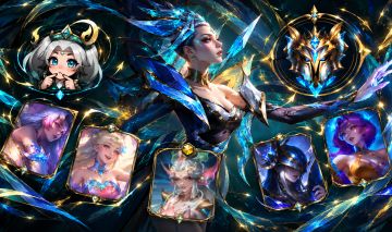 CONTA WILD RIFT - 355 SKINS - VAYNE, NAMI DE PRESTÍGIO +