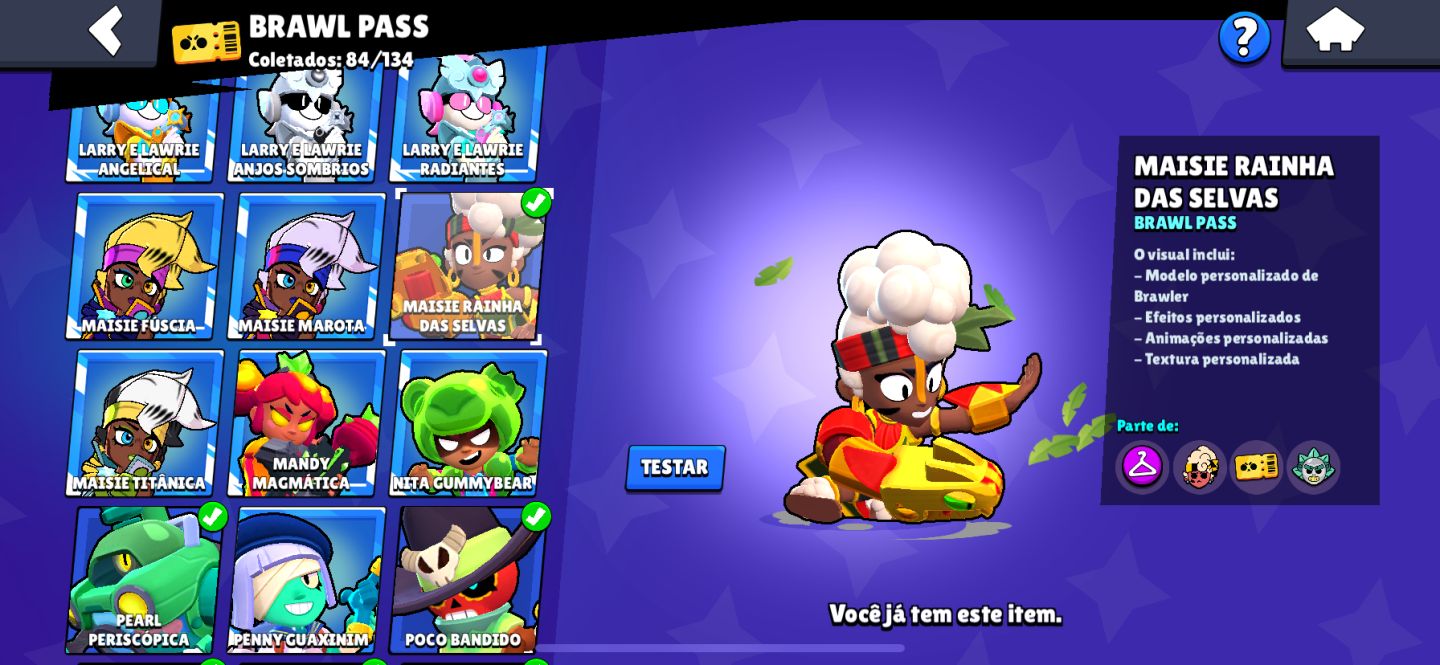 CONTA DE BRAWL STARS COM MESTRE A VENDA