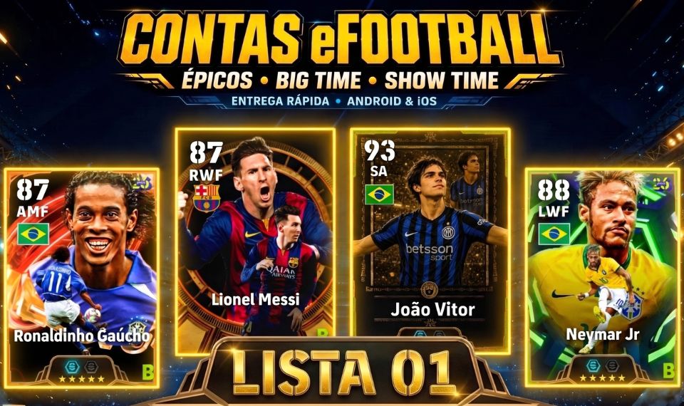 Contas Efootball Iniciais com Épicos/big Times Garantidos! Vol. 01
