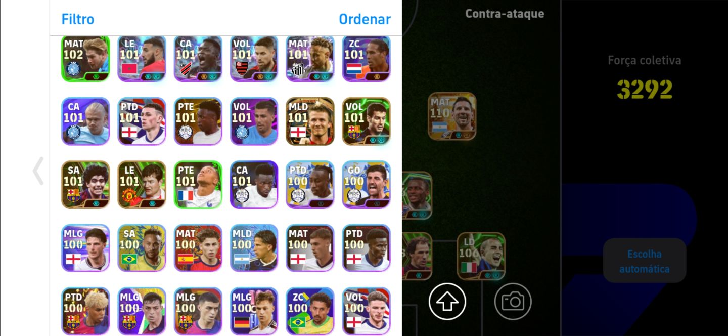 CONTA TOP eFootball 3292 FORÇA | GULLIT 108 + MESSI 110 + BANCO RECHEADO!