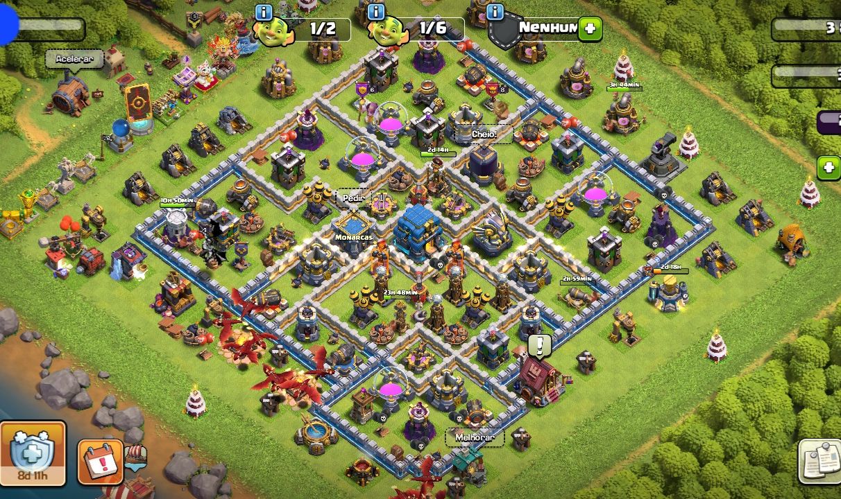 Contas de clash of clans cv12 a cv11
