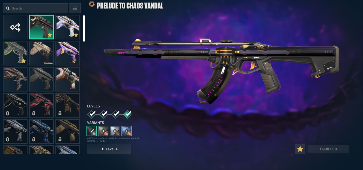 CONTA VALORANT VARIAS SKINS ELO PEAK PLATINA