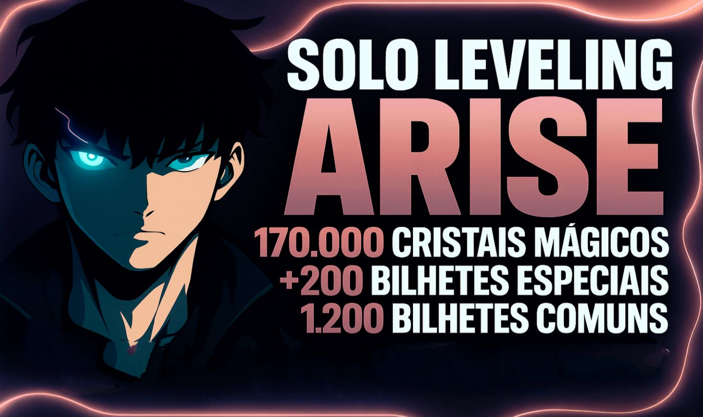 Solo Leveling ARISE Contas 180K Stones + SSRs Bônus
